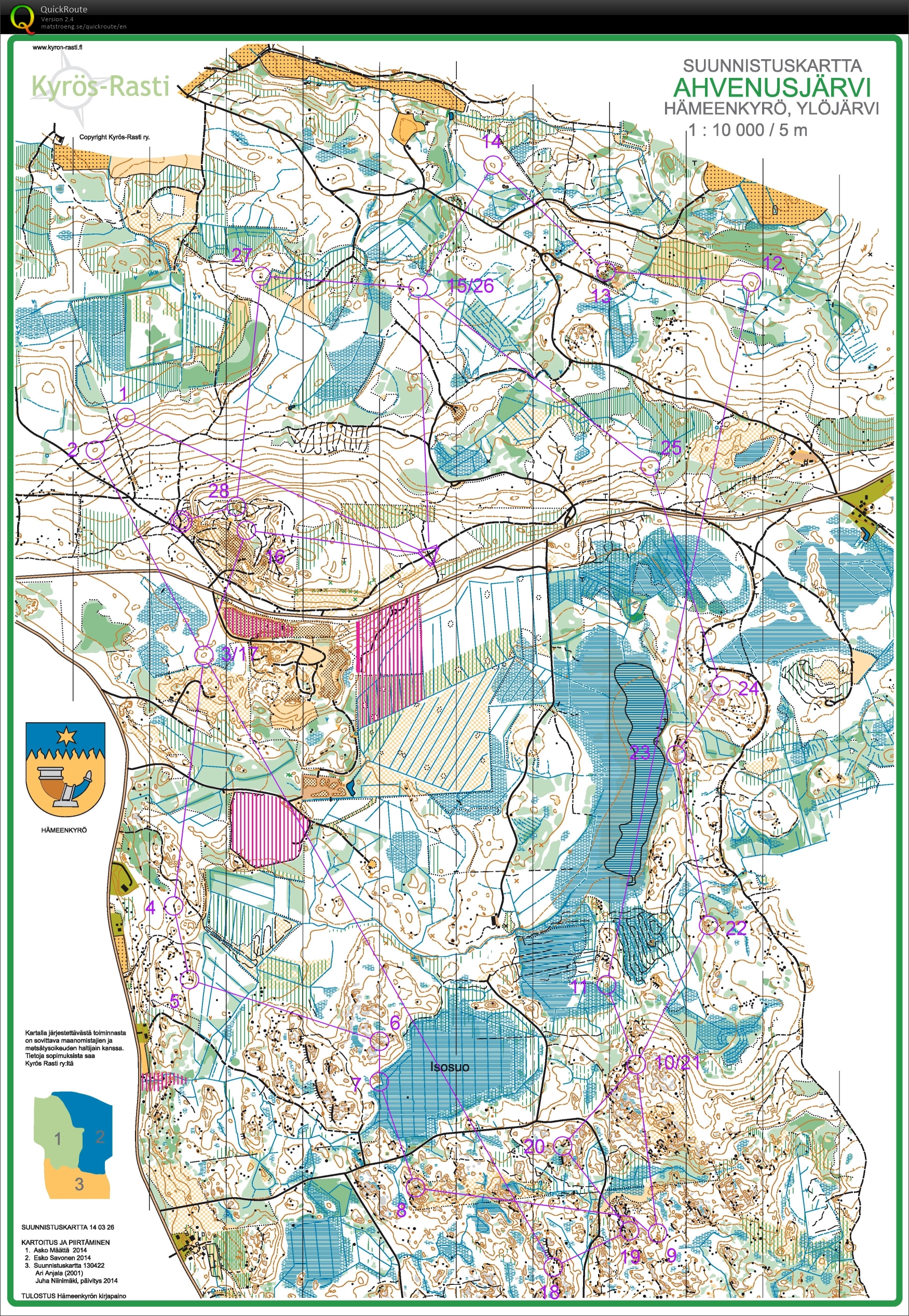 Pitkä suunnistus (01.10.2016)