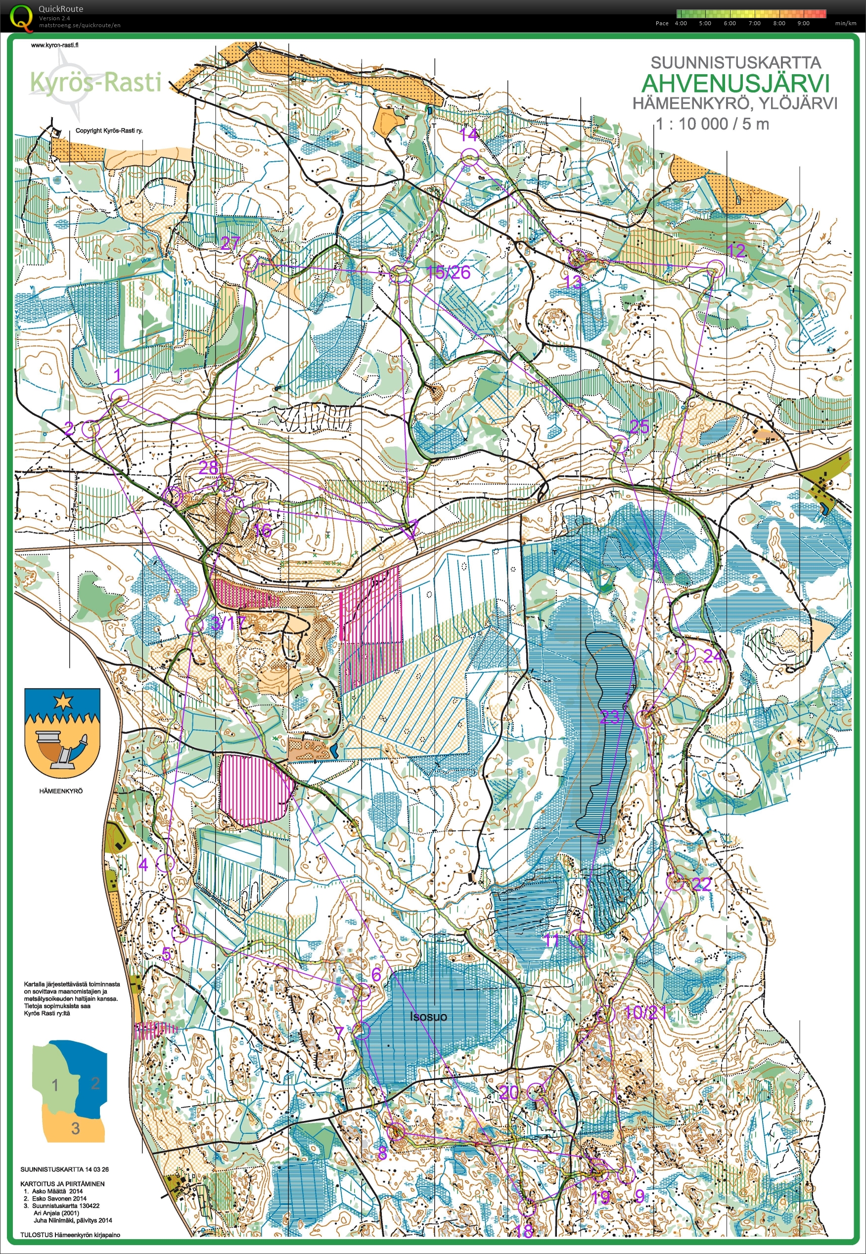 Pitkä suunnistus (01.10.2016)