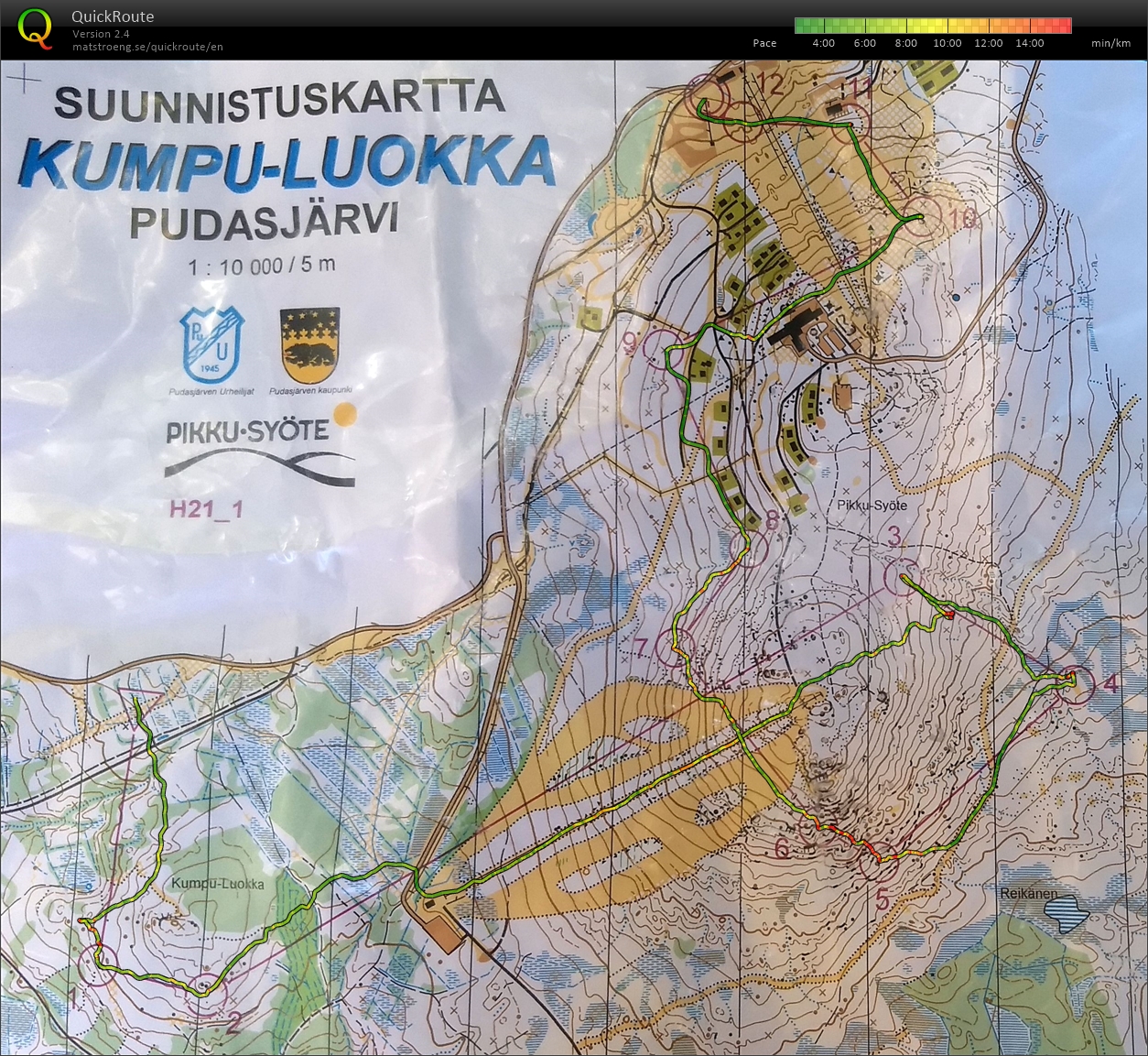Syöte-suunnistus 2017 keskimatka (01/07/2017)