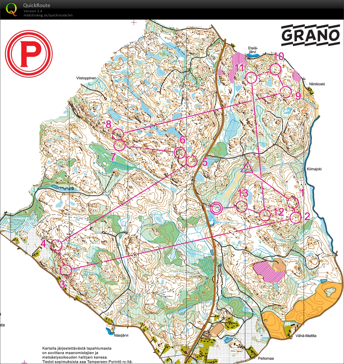 Pitkä suunnistus (28/08/2017)