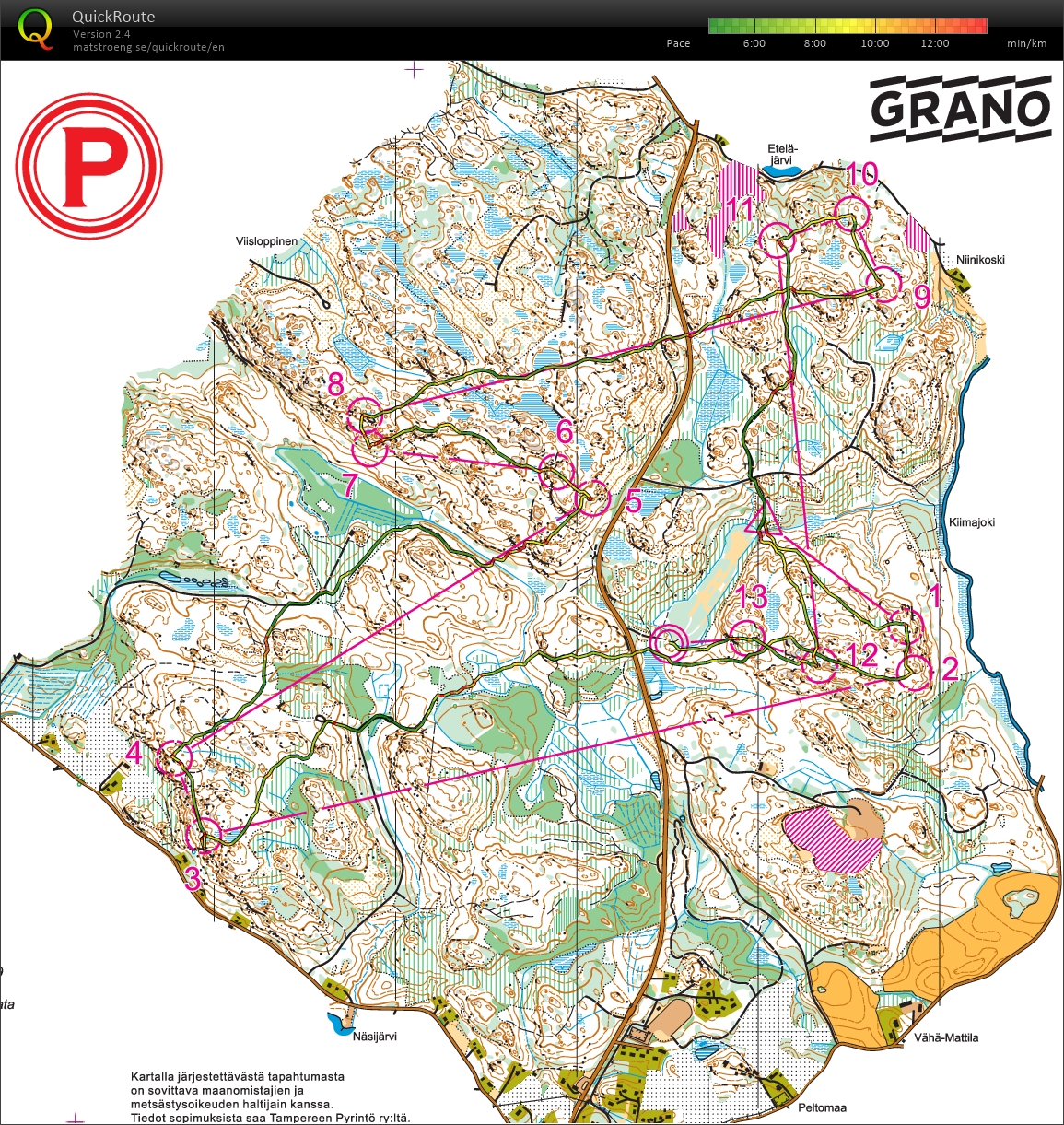 Pitkä suunnistus (28/08/2017)