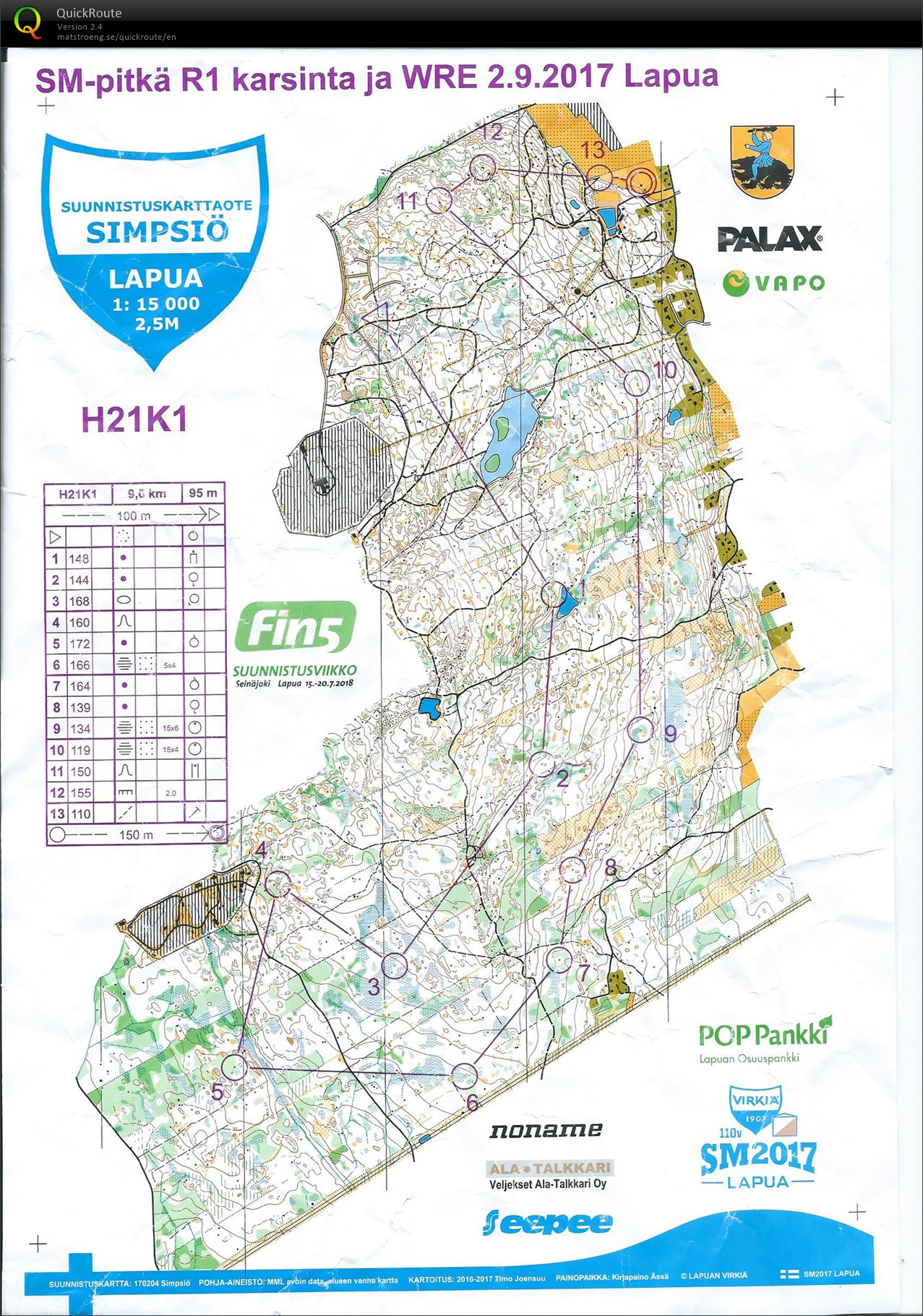 SM-pitkä karsinta (02/09/2017)