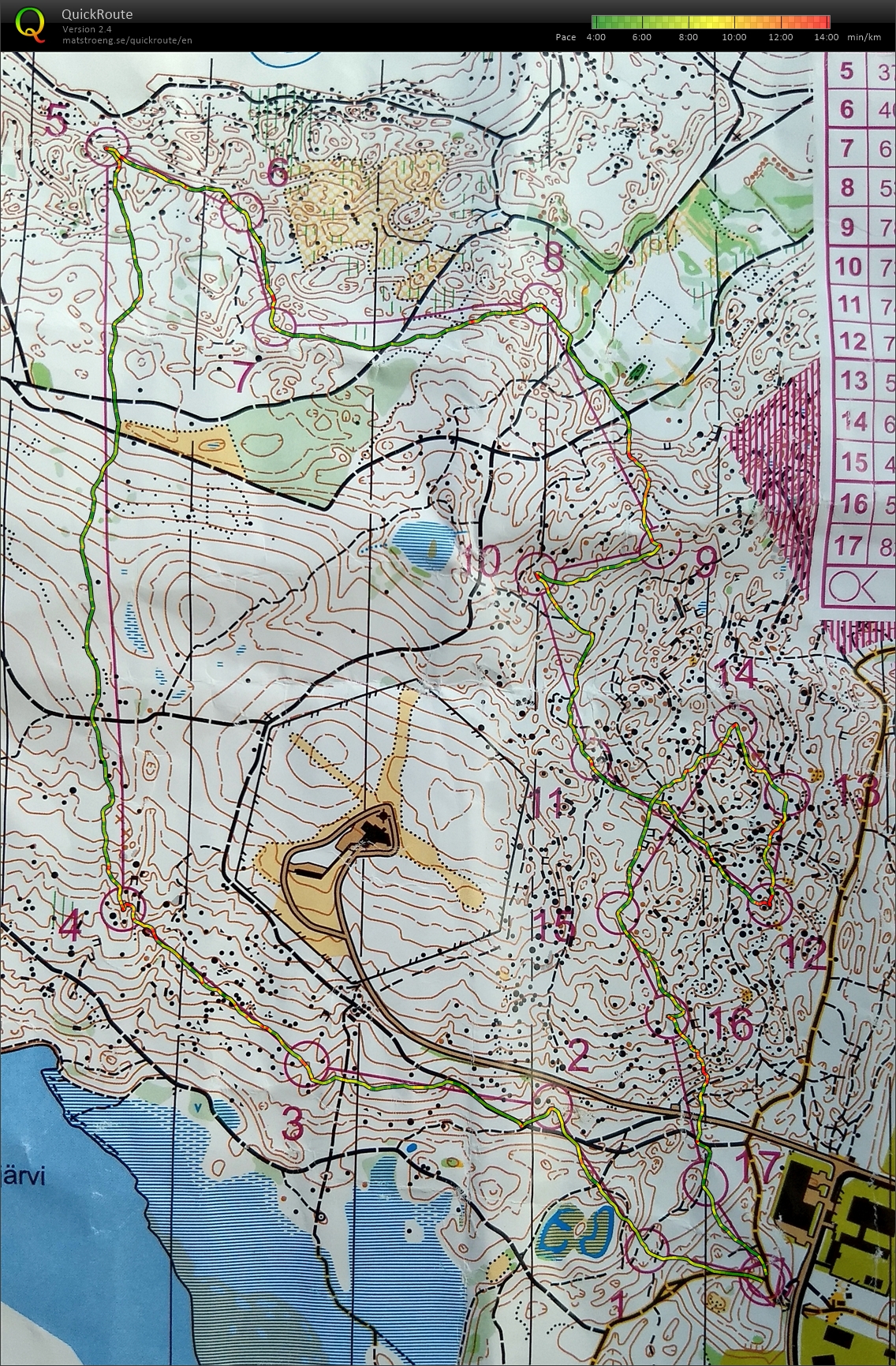 Jukola 2018 -treenit: Tiirismaa (19/10/2017)