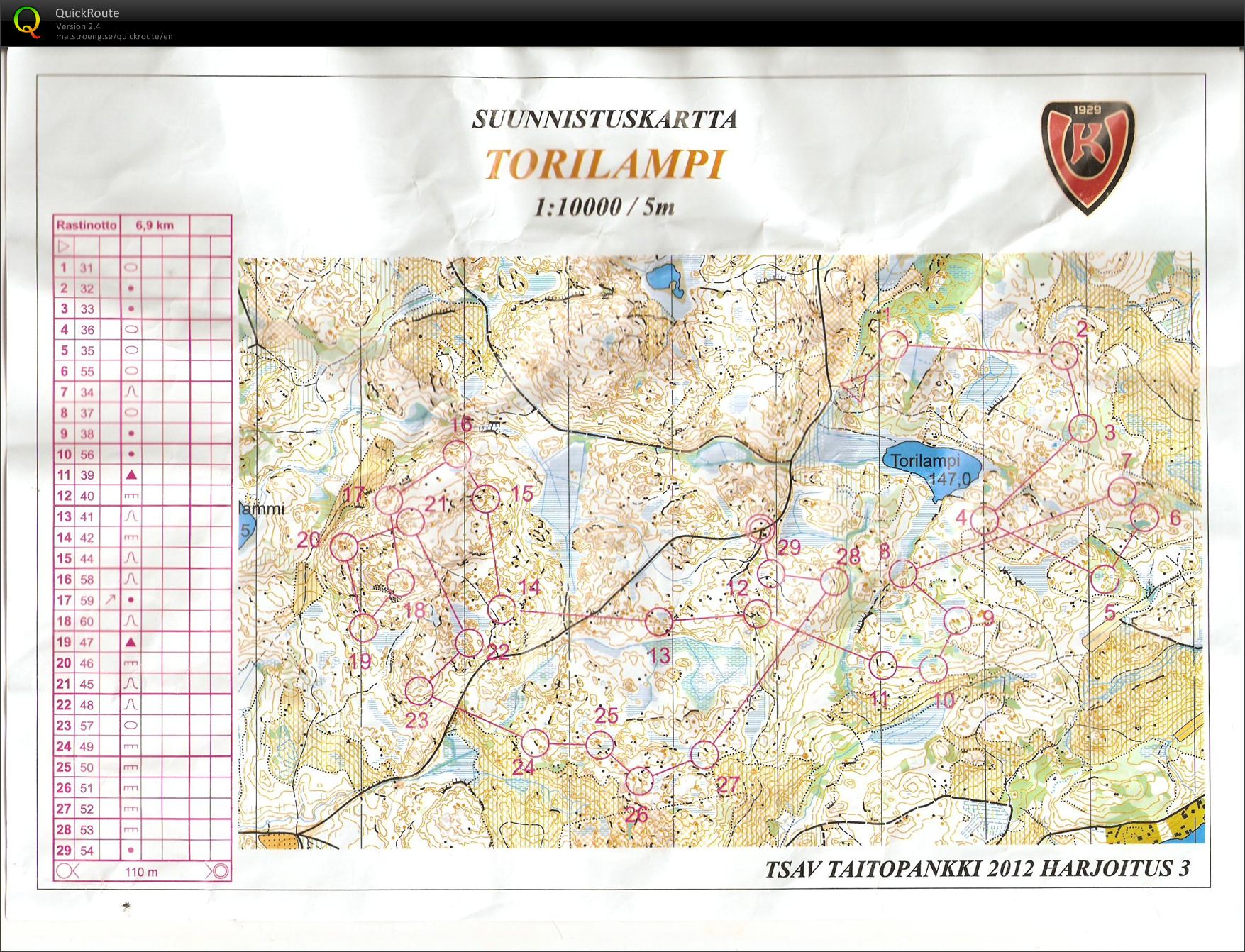 Torilampi, rastinotto (30/06/2012)