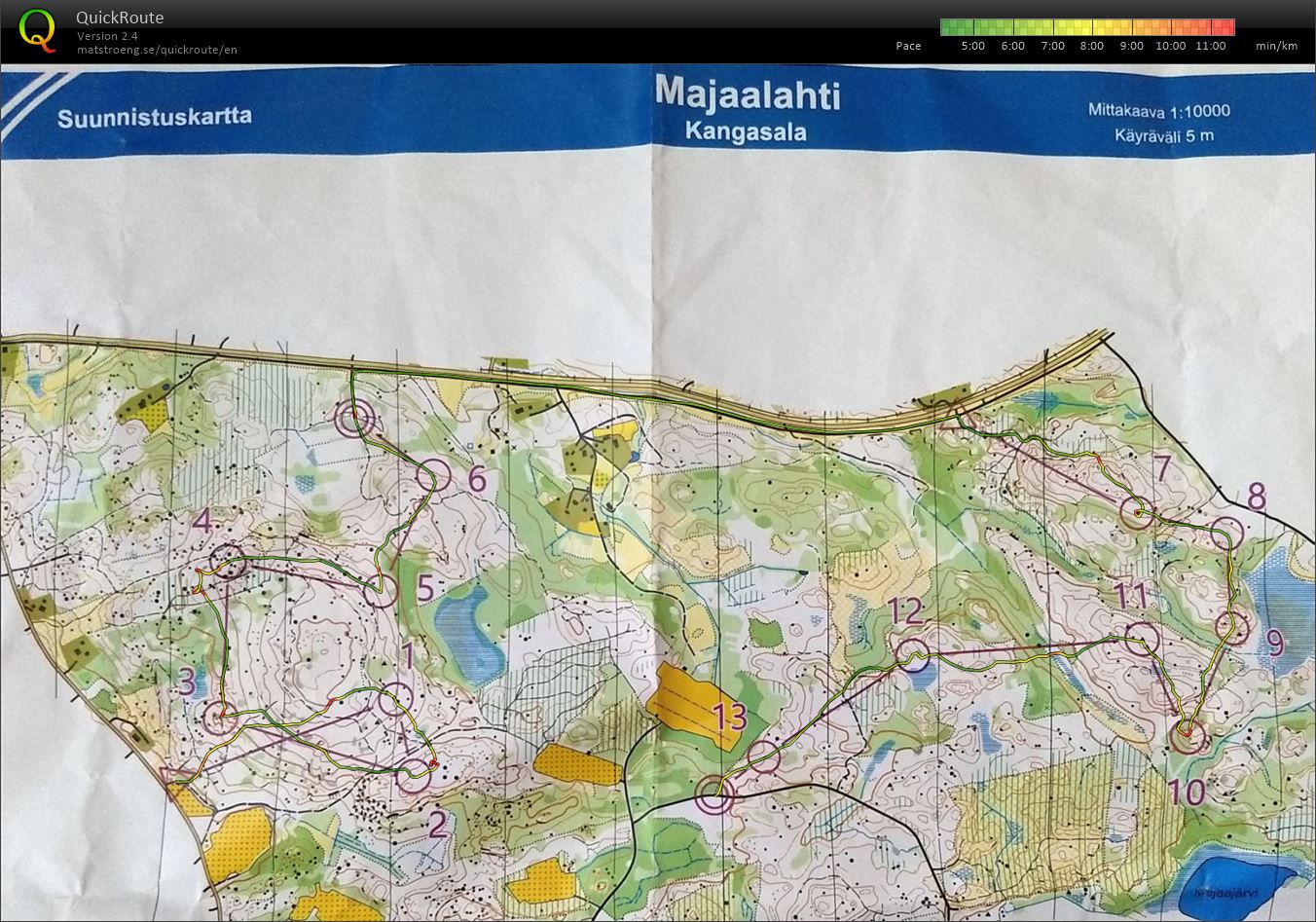 Jukola 2019 -treeni: Majaalahti (01/06/2018)