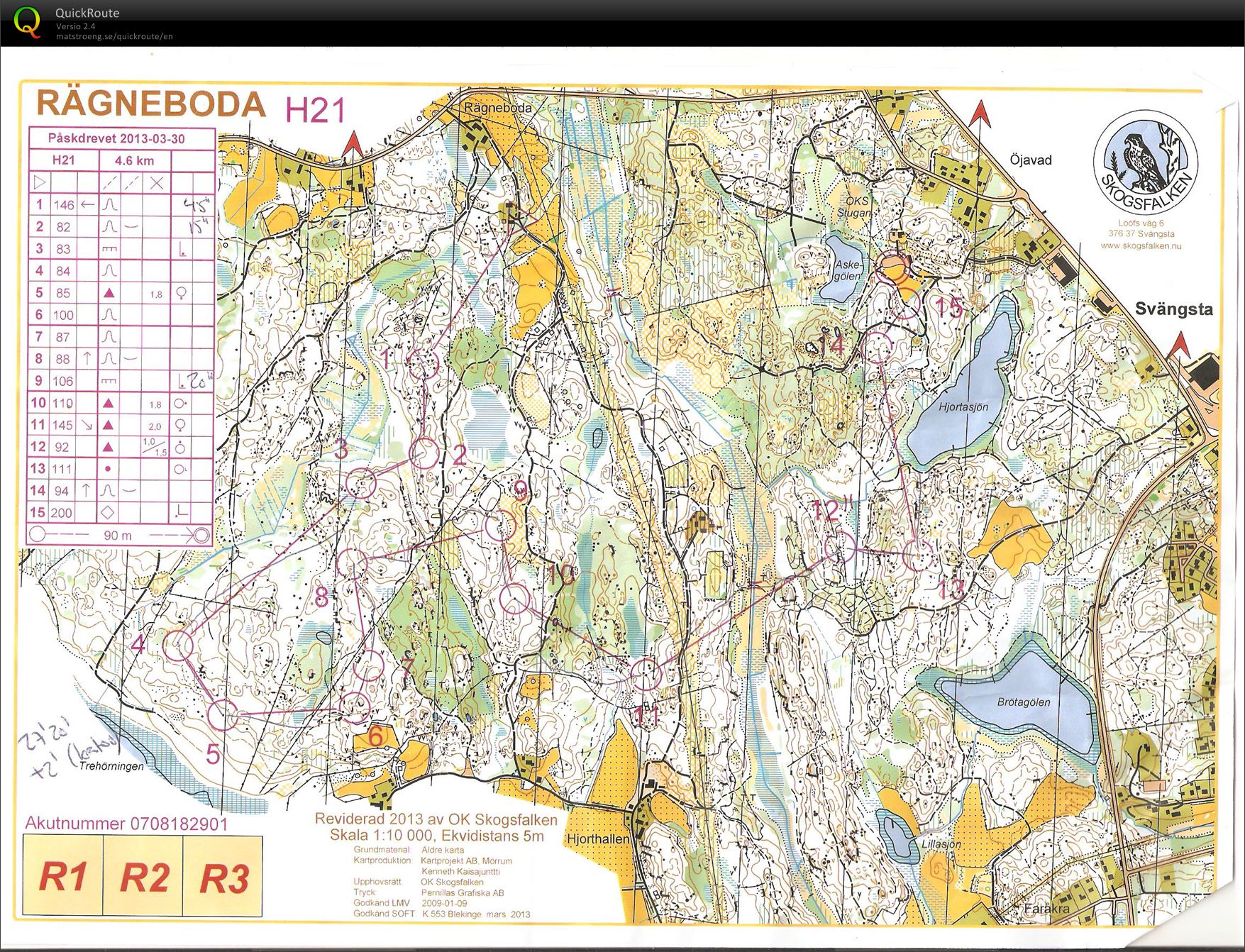 OK Skogsfalken Medeldistans (30/03/2013)