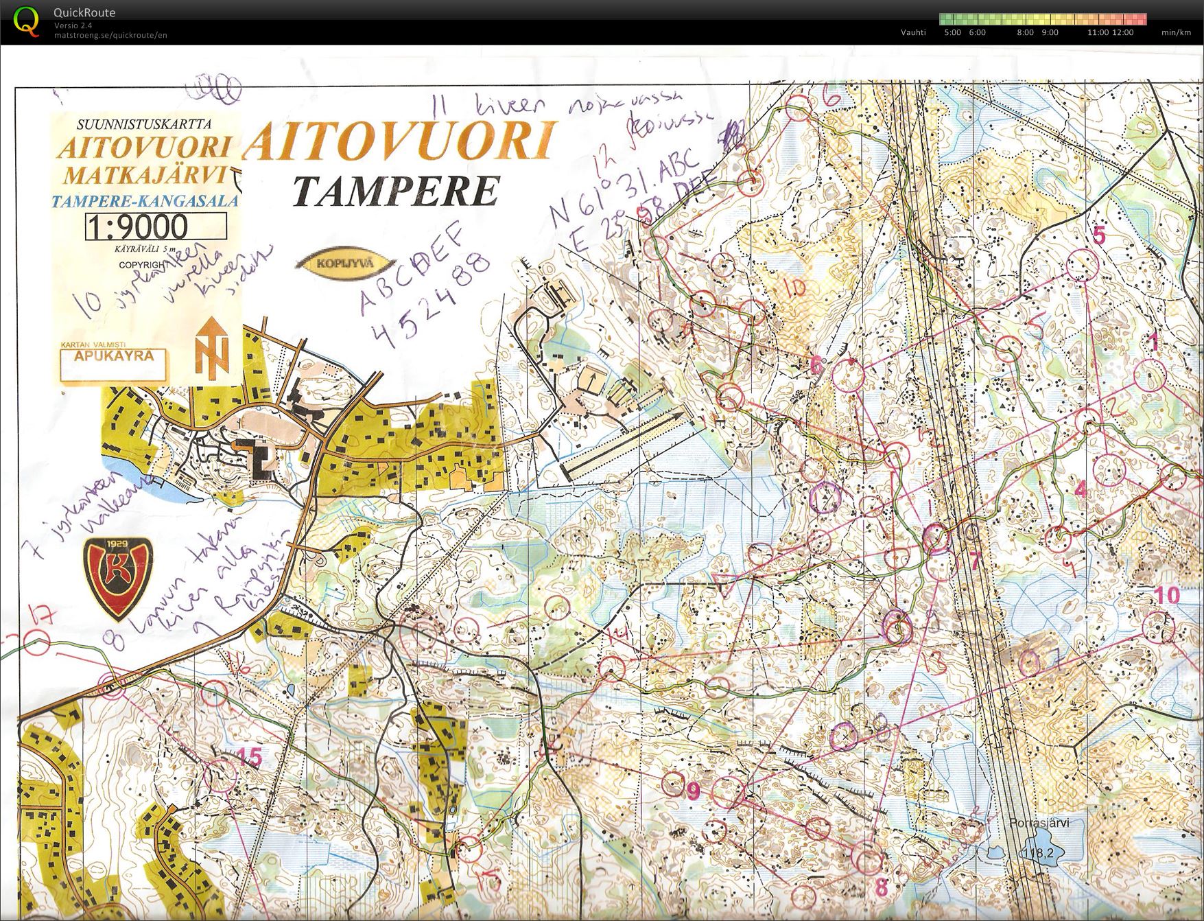 Yötreeni, Aitovuori (25/04/2013)
