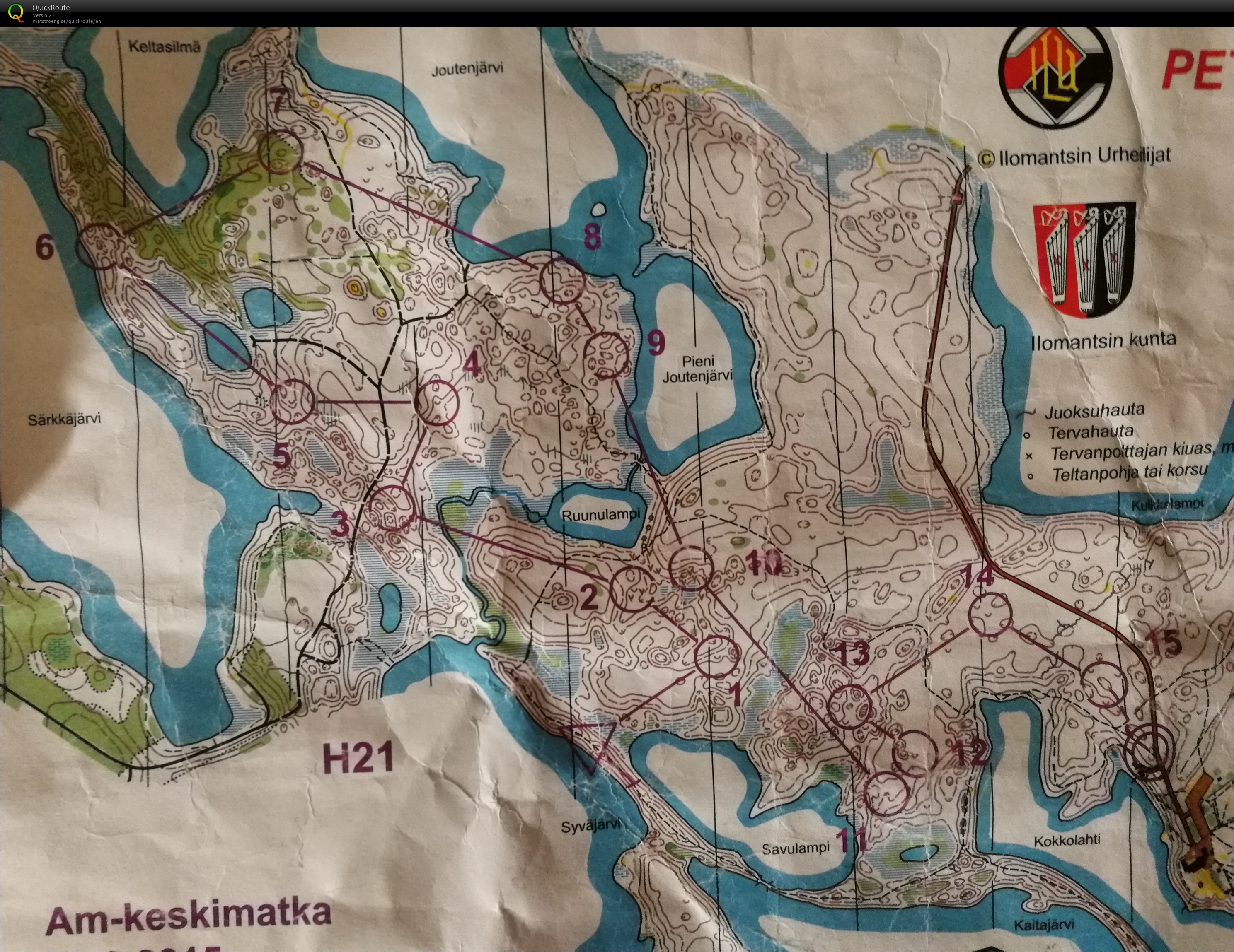 Petkeljärven lumisuunnistus (02/12/2018)