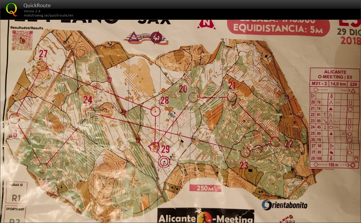 Alicante O-meeting M21-2 (29/12/2018)