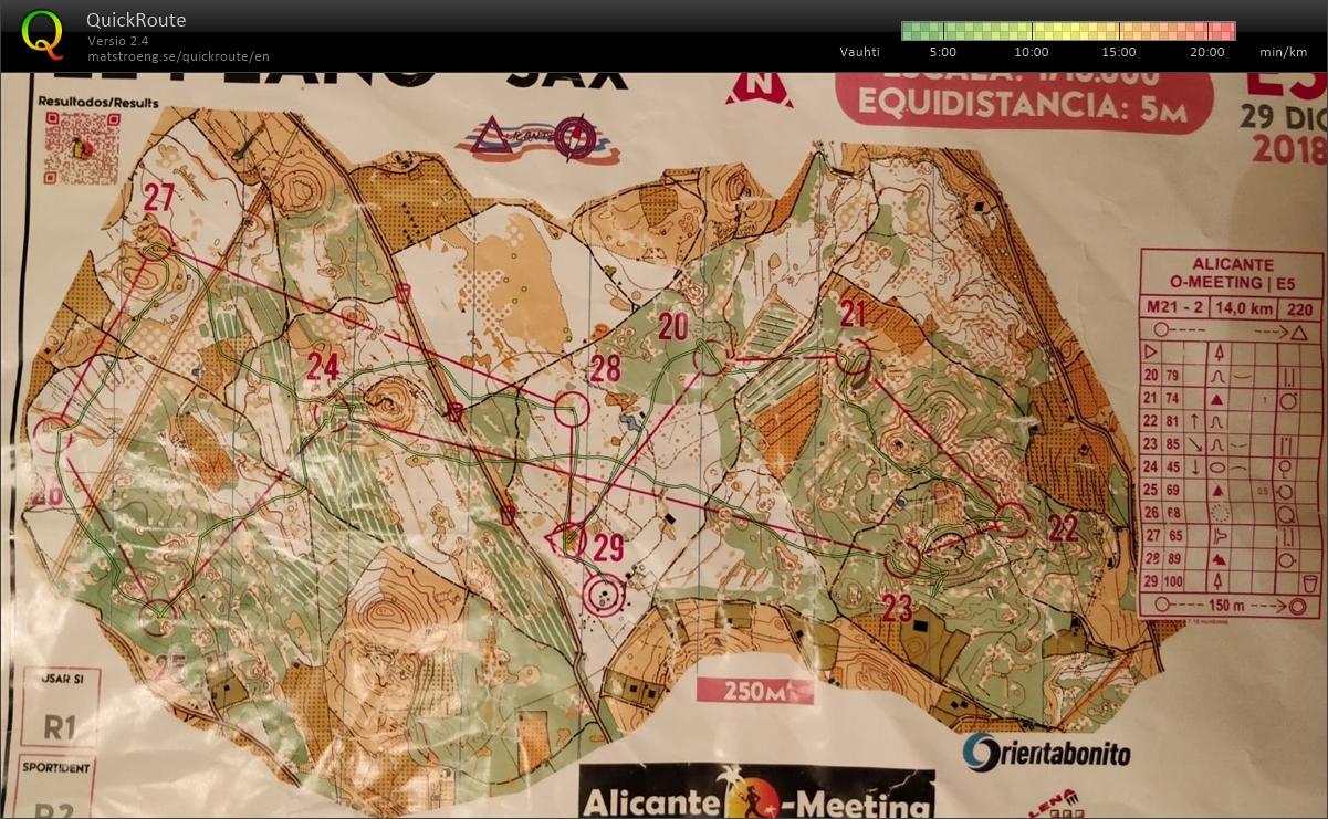Alicante O-meeting M21-2 (29/12/2018)