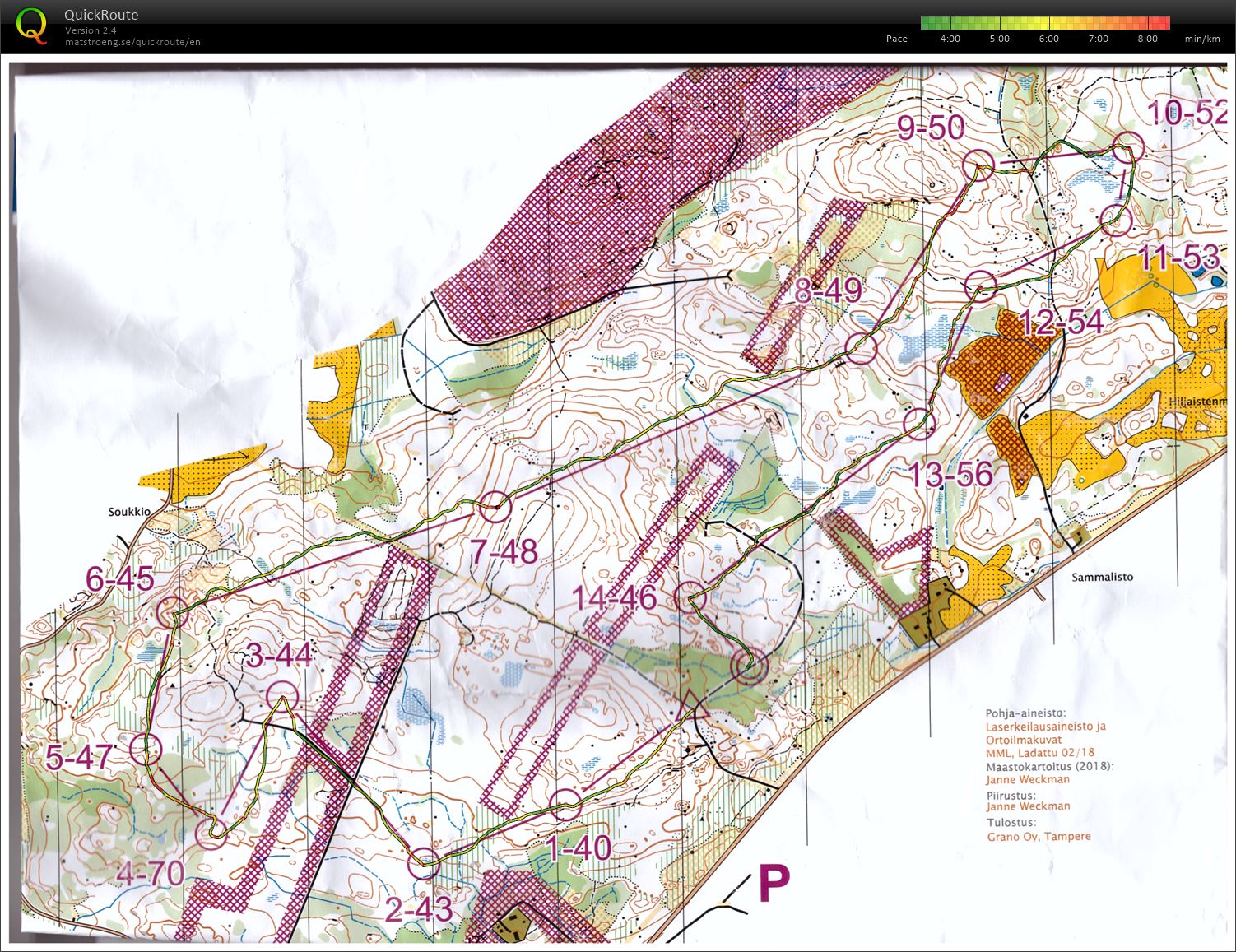 Jukola 2019 -treeni: Kaukavuori (01/06/2019)