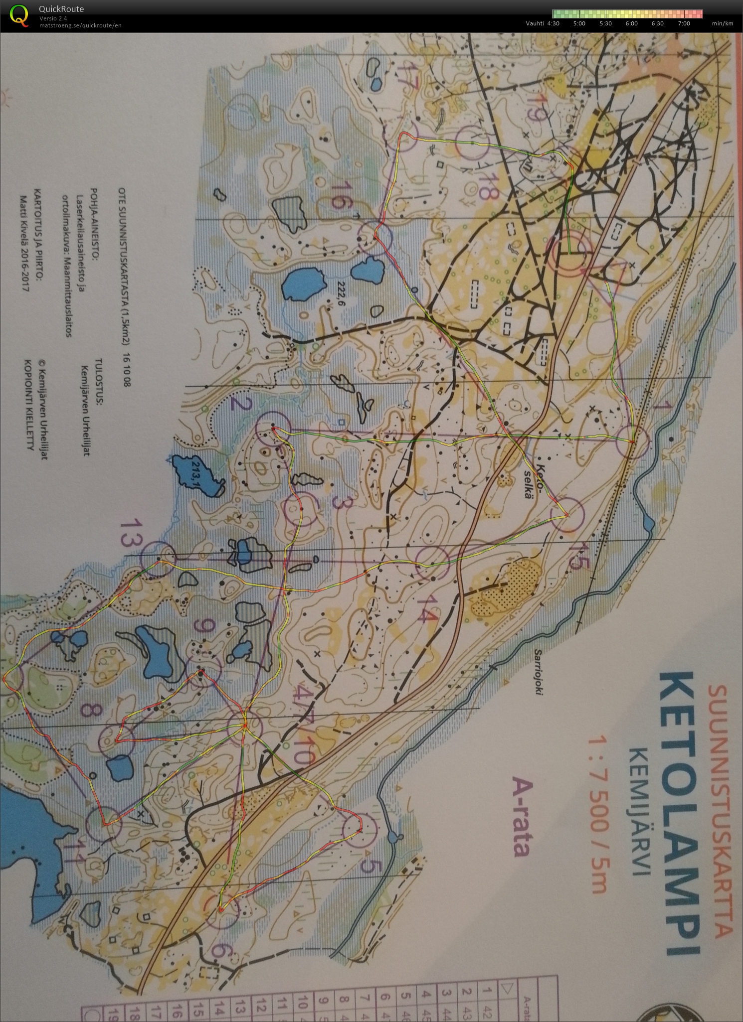 Ketolammen kompassiton kevyt (02/08/2019)
