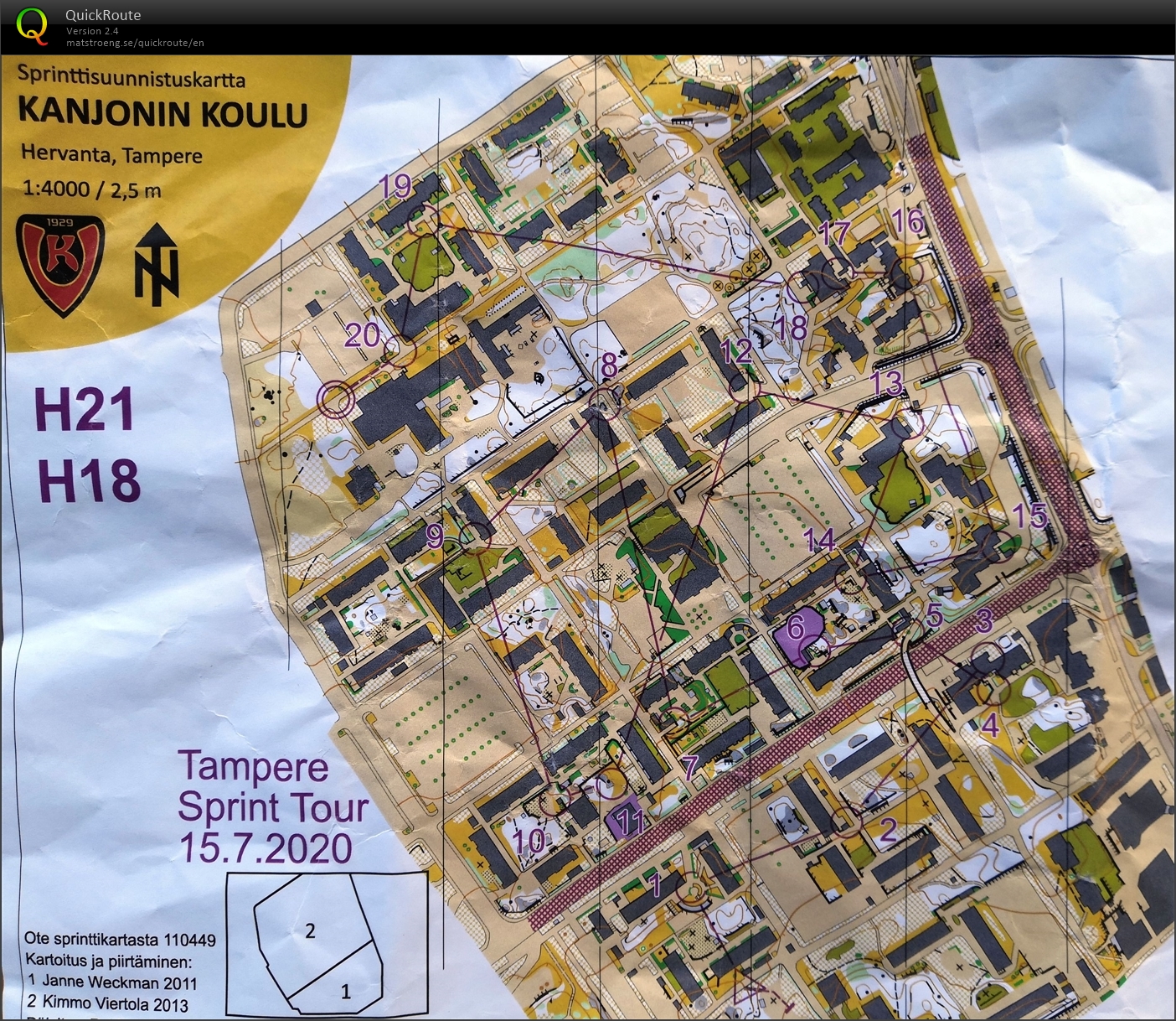 Tampere Sprint Tour 3 (15/07/2020)