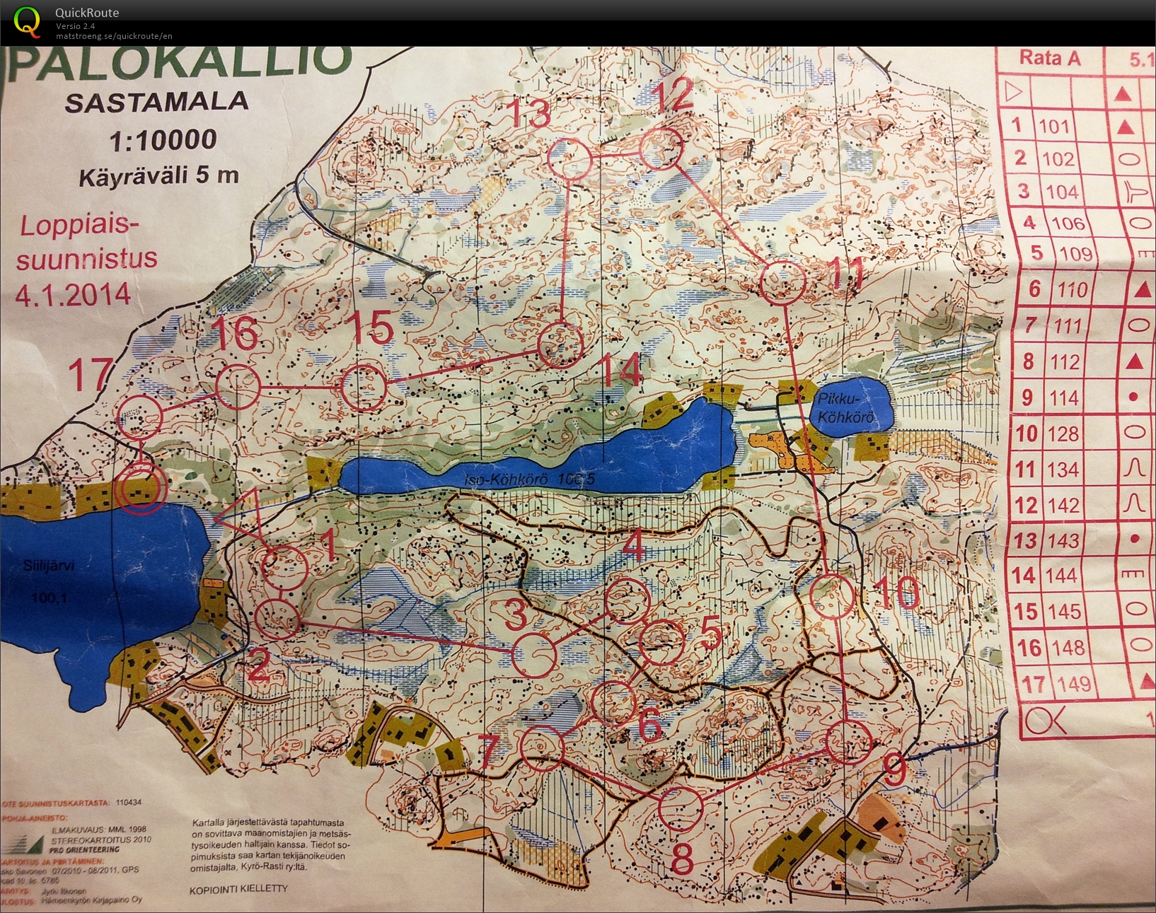 Loppiaissuunnistus (04/01/2014)