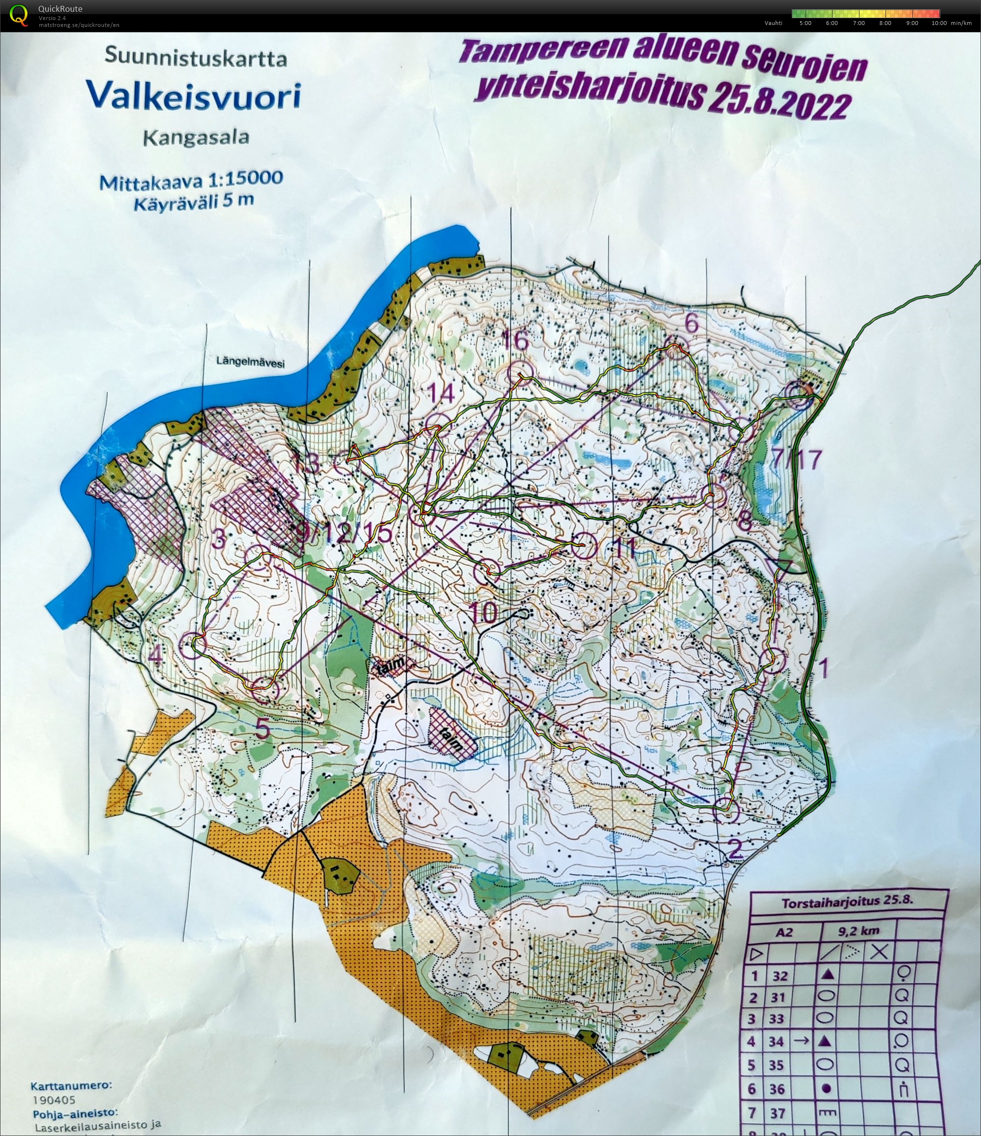 Pitkä VK suunnistus (2022-08-25)