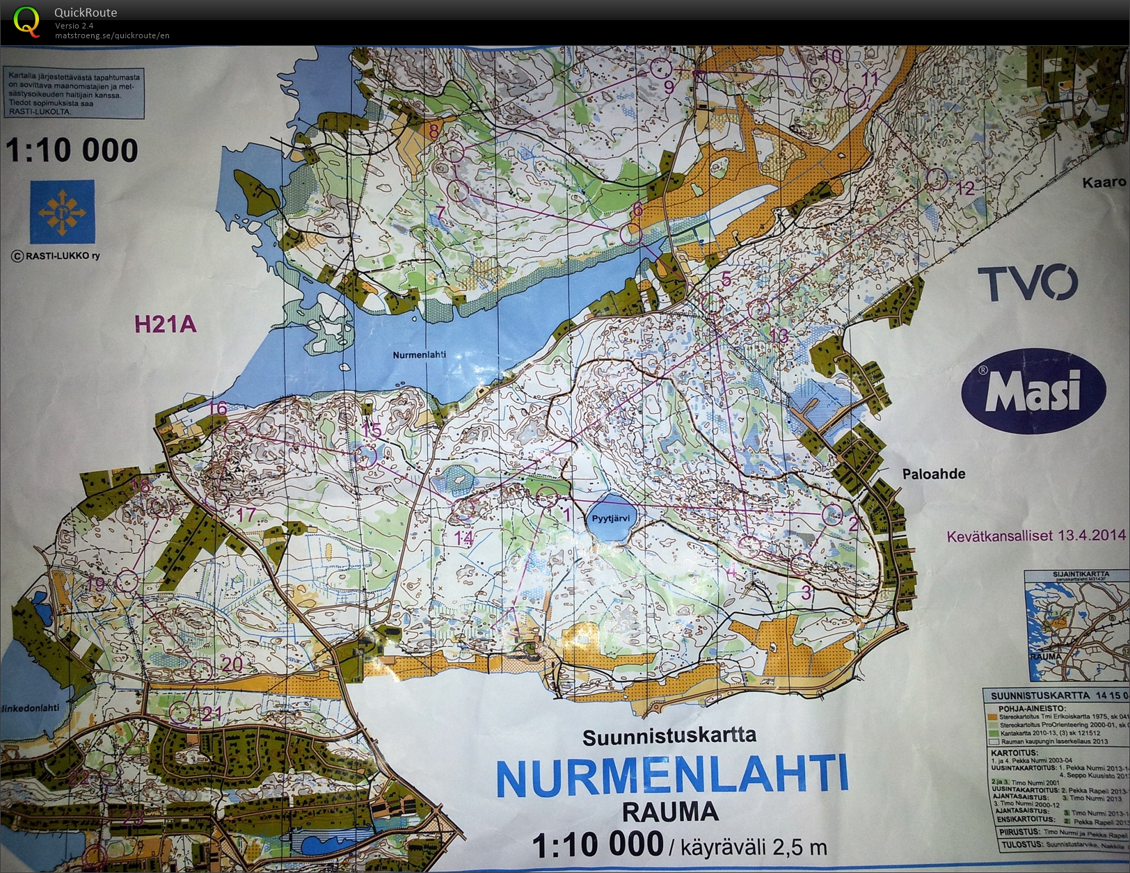 Rasti-Lukon Kevätkansallinen (13/04/2014)