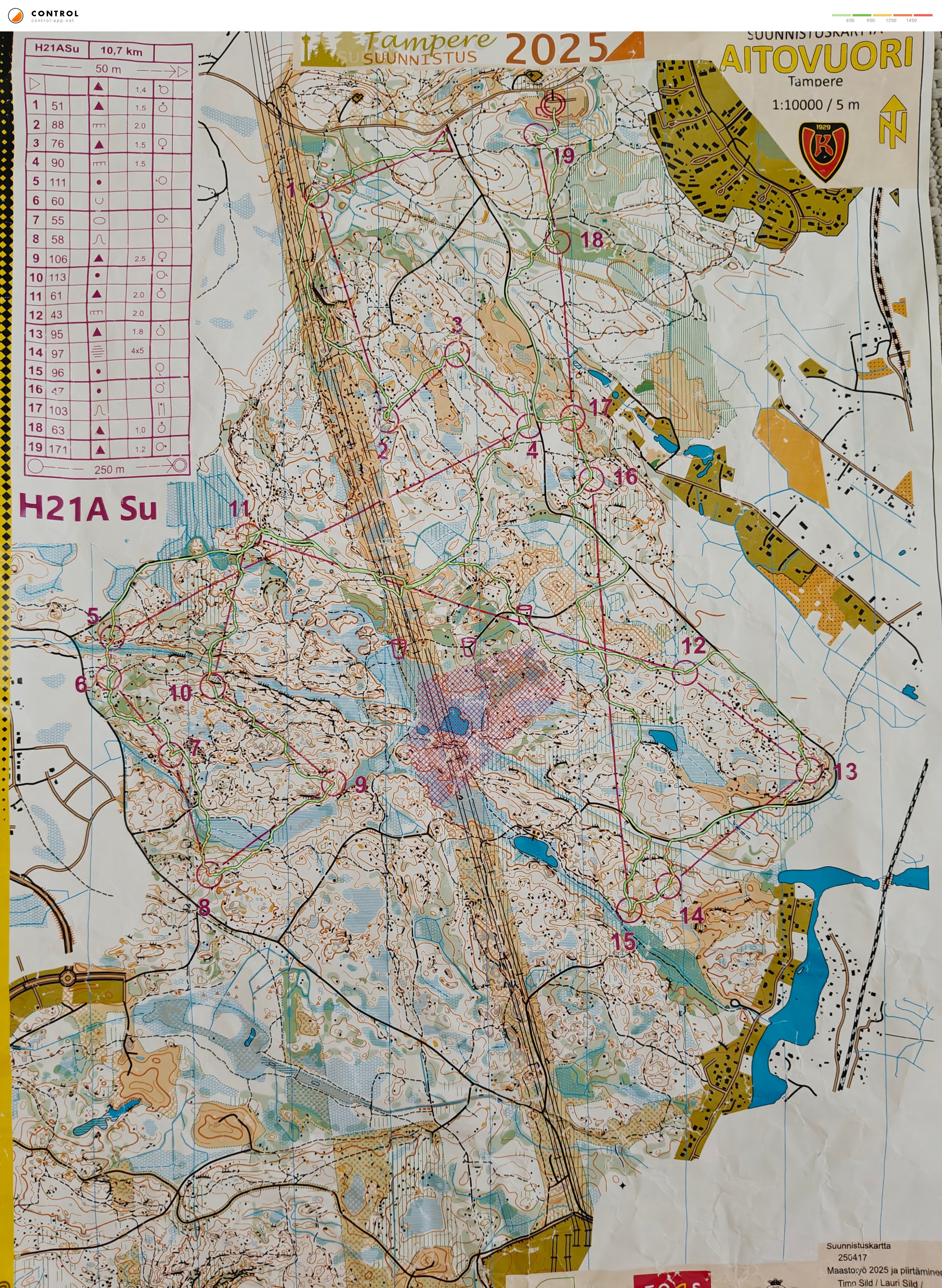 Tampere-Suunnistus pitkä (27/07/2025)
