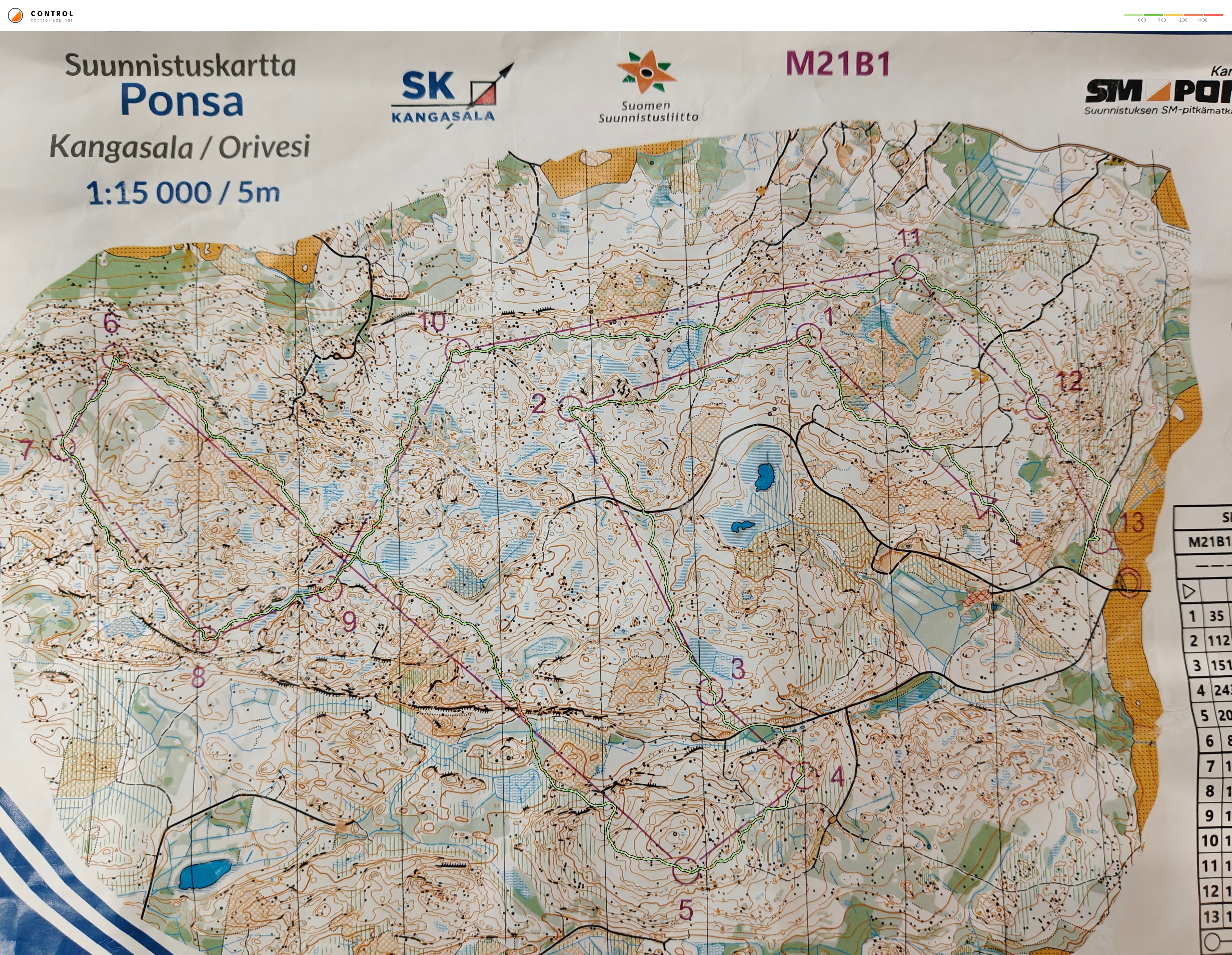 Ponsa SM M21B1 rerun (18/04/2026)