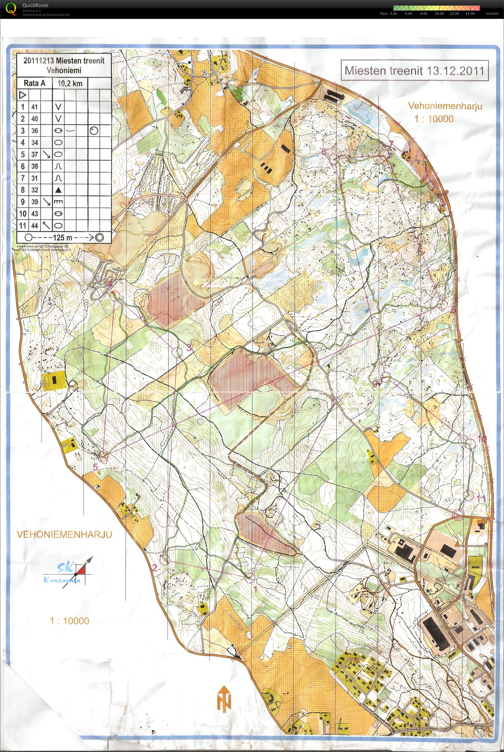 Yötreeni, Vehoniemi (13/12/2011)