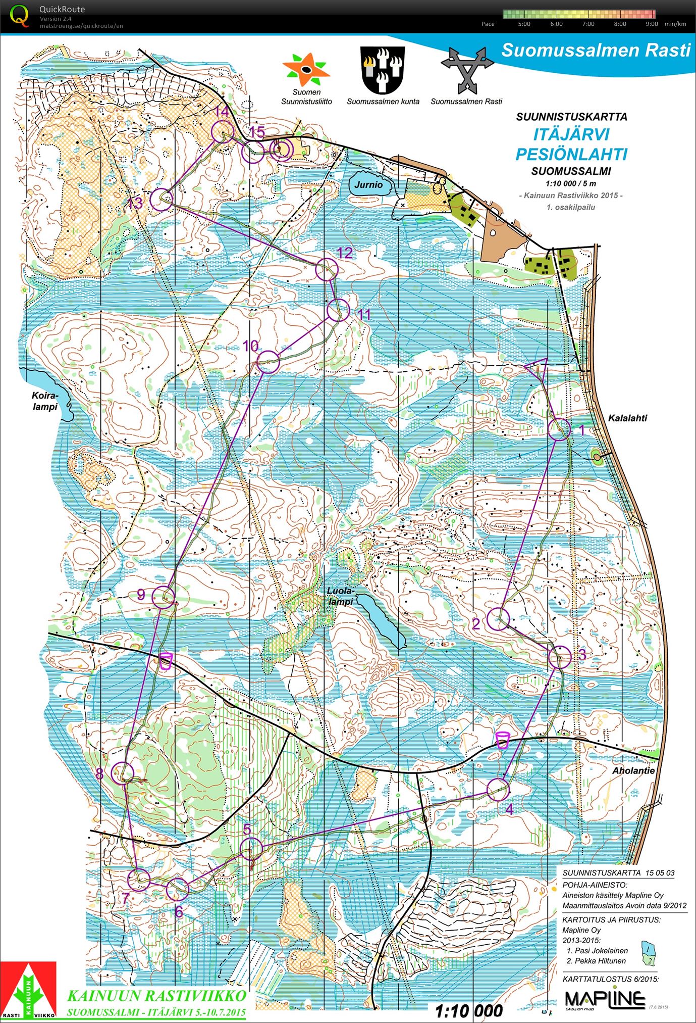 Kainuun rastiviikko 1pvä (2015-07-05)