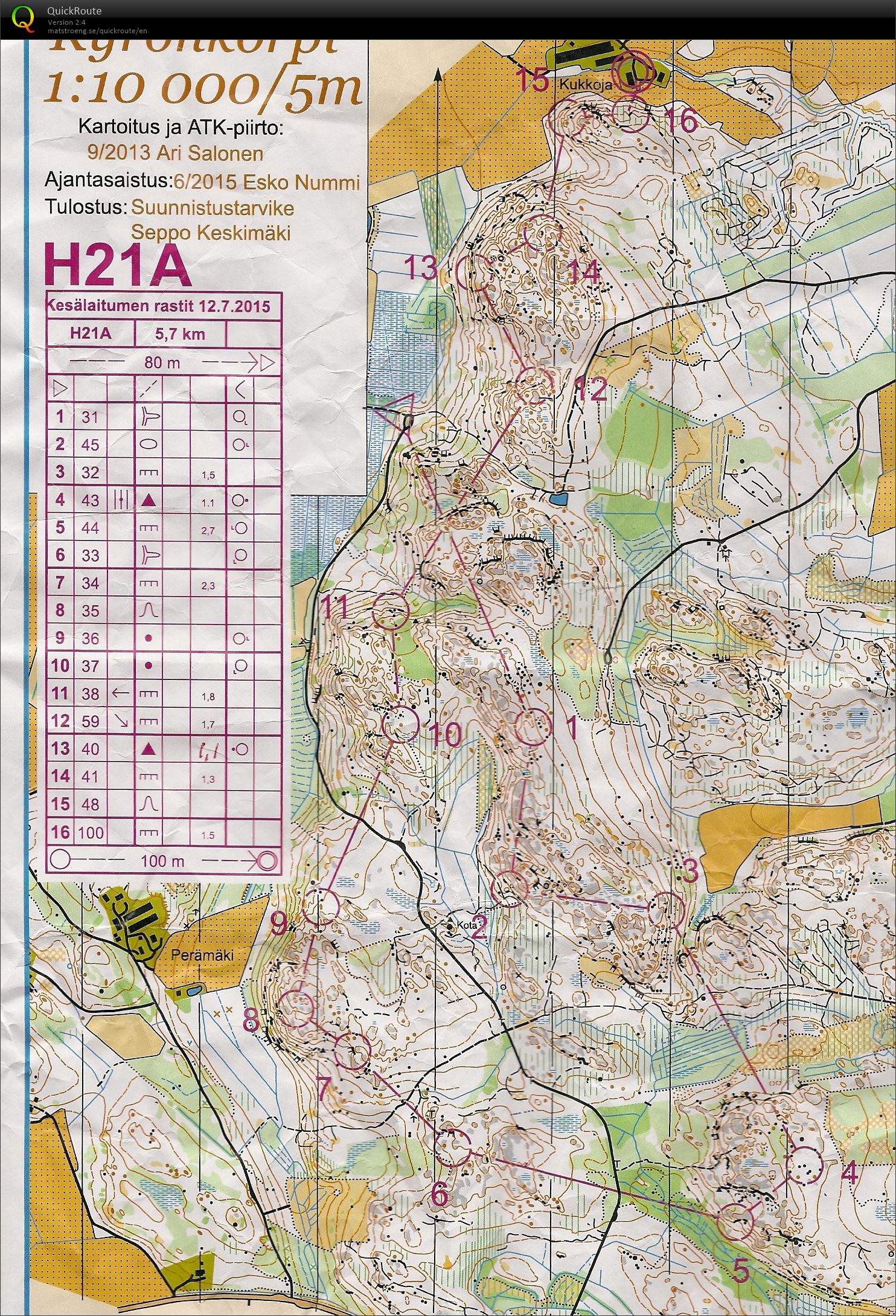 Kesälaitumen rastit 2015, H21A (12/07/2015)