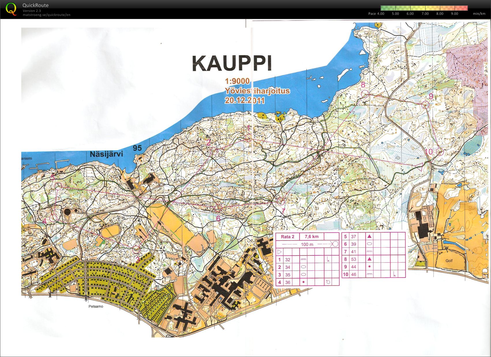 Kauppi, yöviestitreeni (20/12/2011)