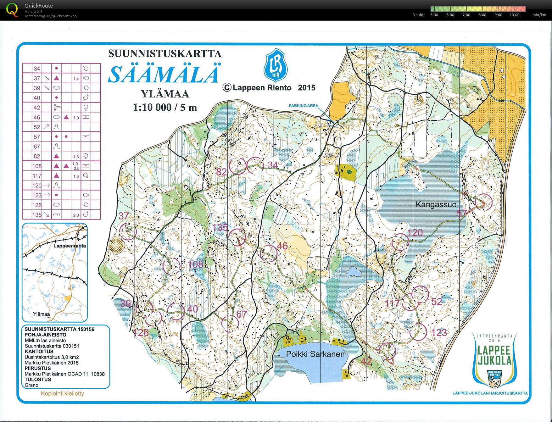 Jukolaleiri, Yötreeni (10/10/2015)