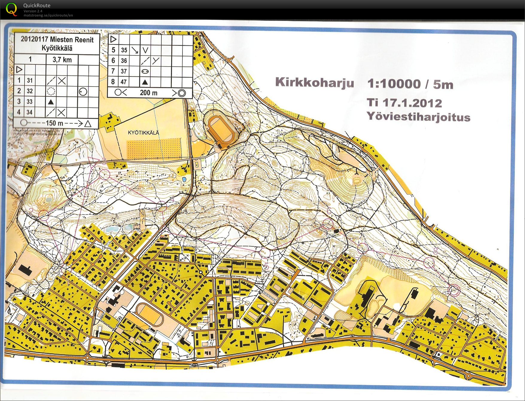 Yötreeni, Kyötikkälä osa1 (17/01/2012)