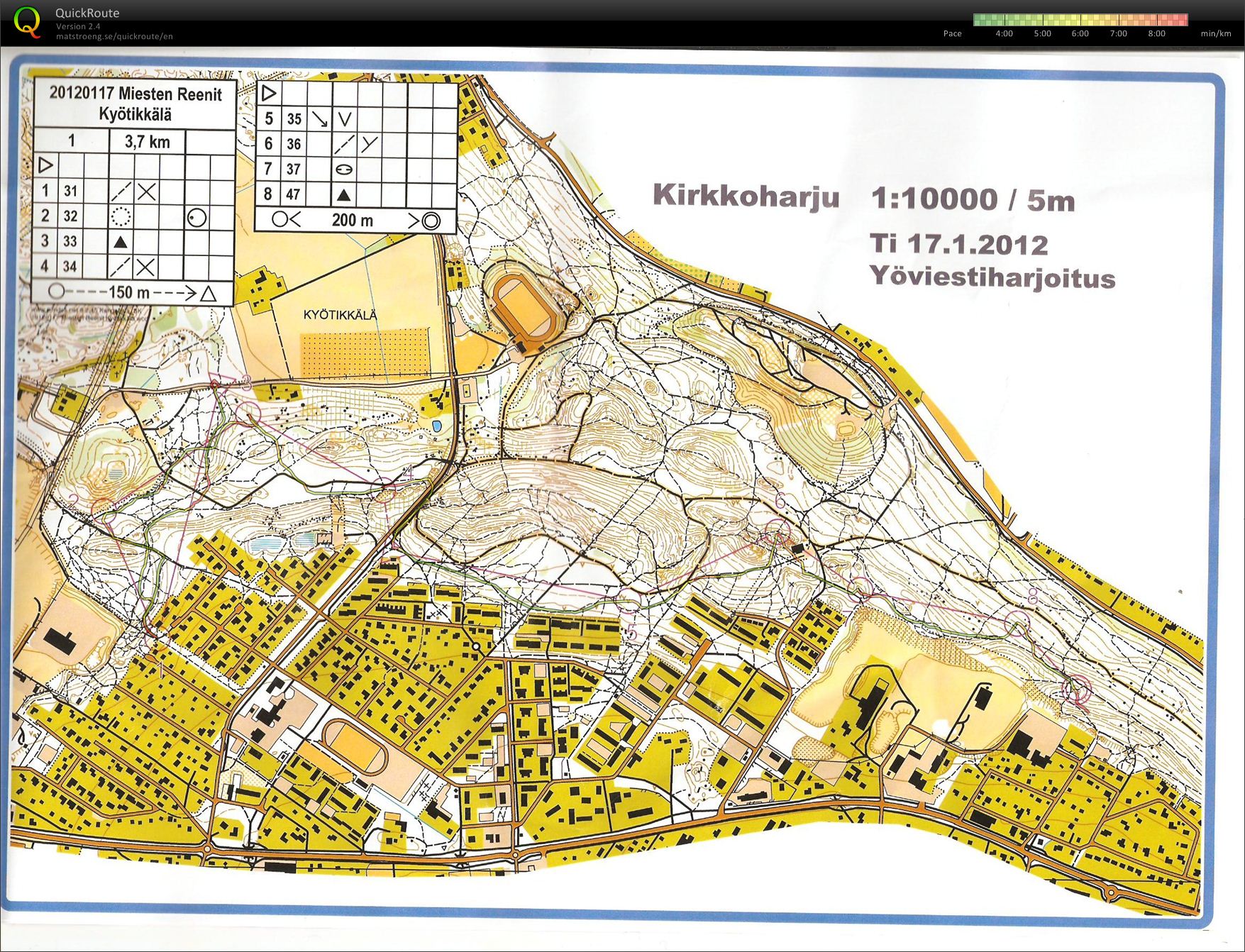 Yötreeni, Kyötikkälä osa1 (17/01/2012)