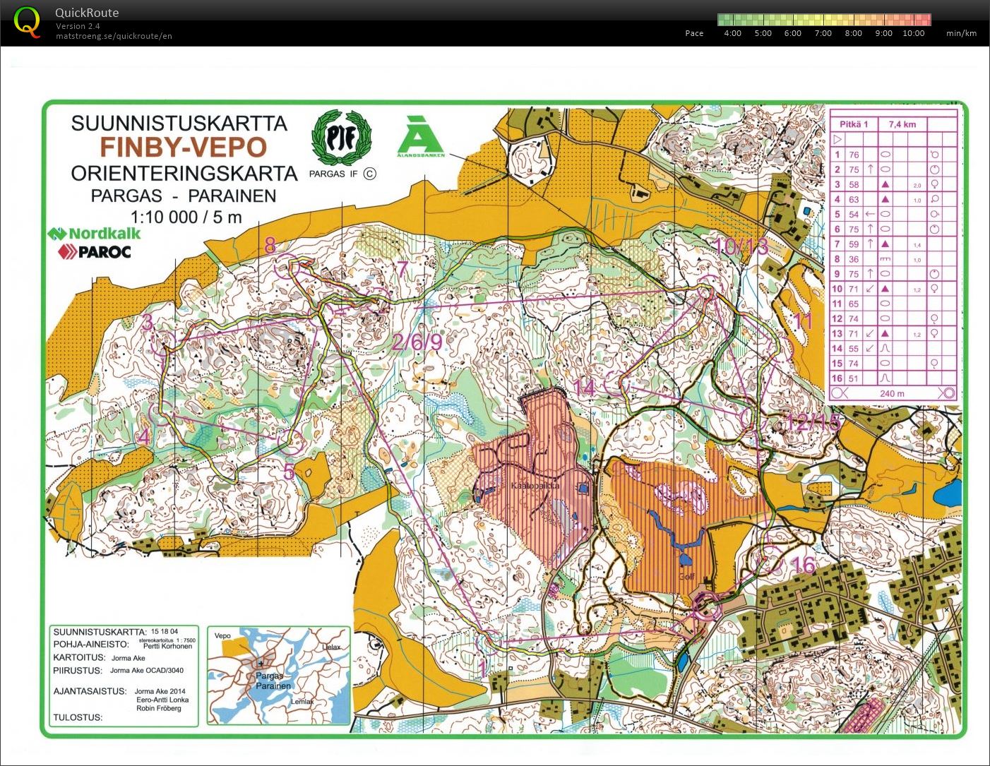 Yötreeni yhteislähtö Parainen 010416 (01/04/2016)