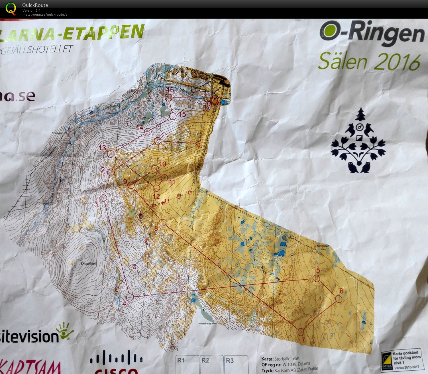 O-Ringen 2016 Etapp 2 (25/07/2016)