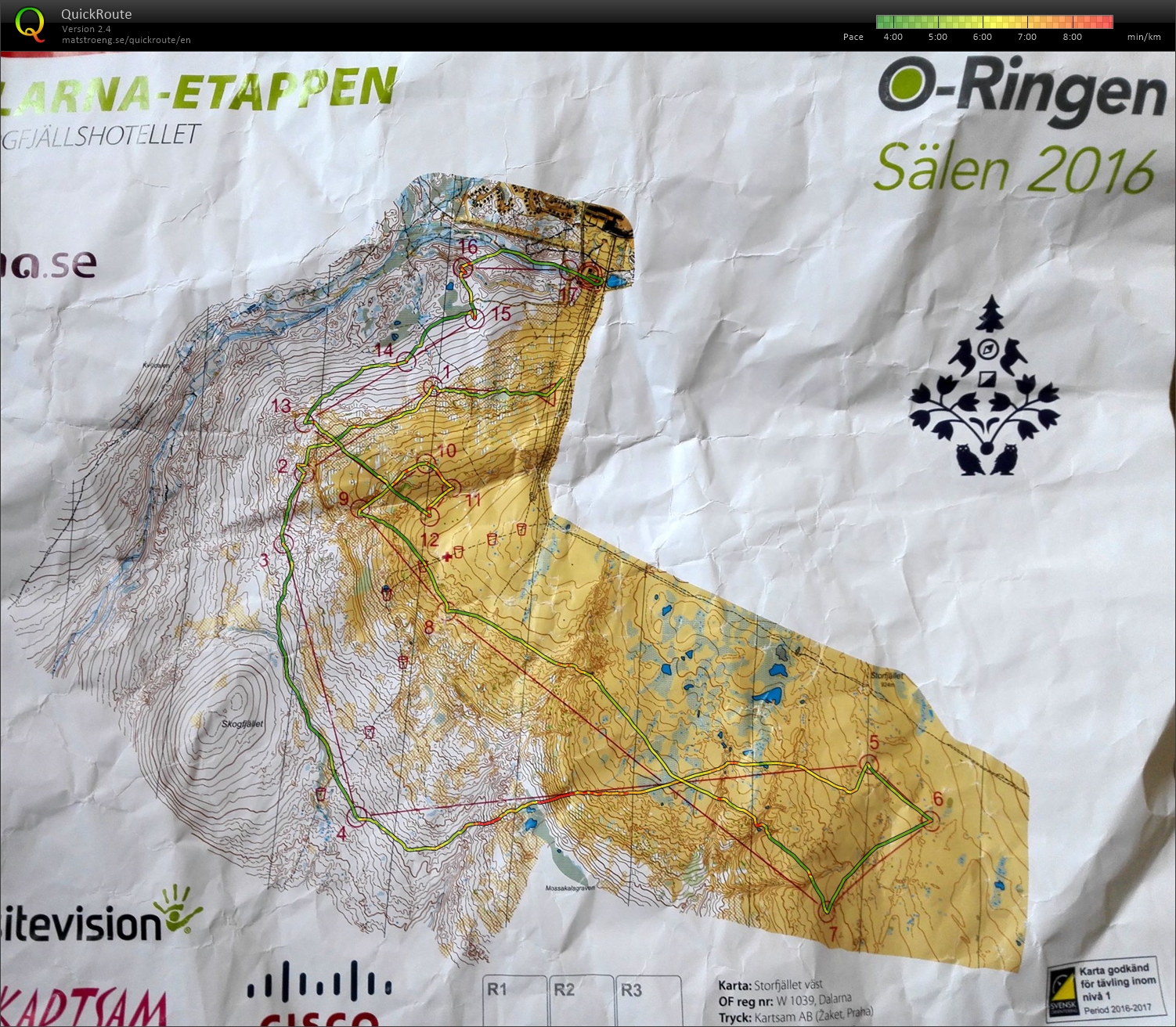O-Ringen 2016 Etapp 2 (25/07/2016)