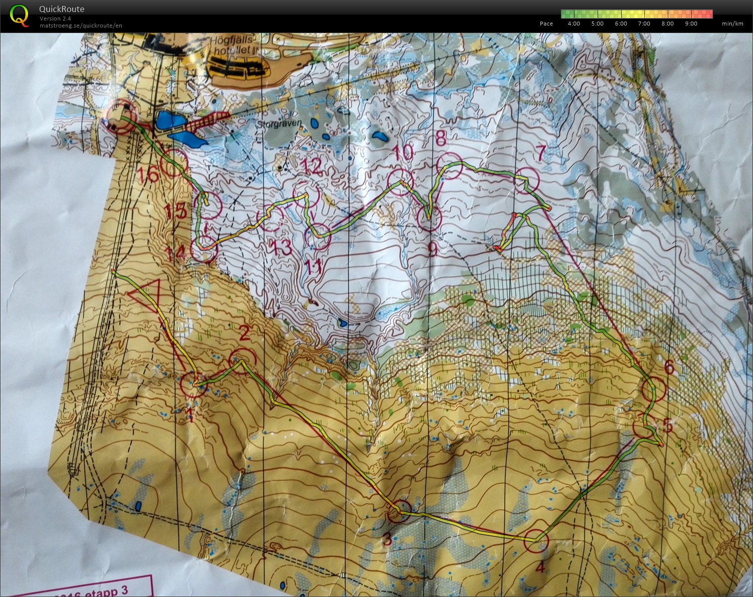 O-Ringen 2016 Etapp 3 (26/07/2016)