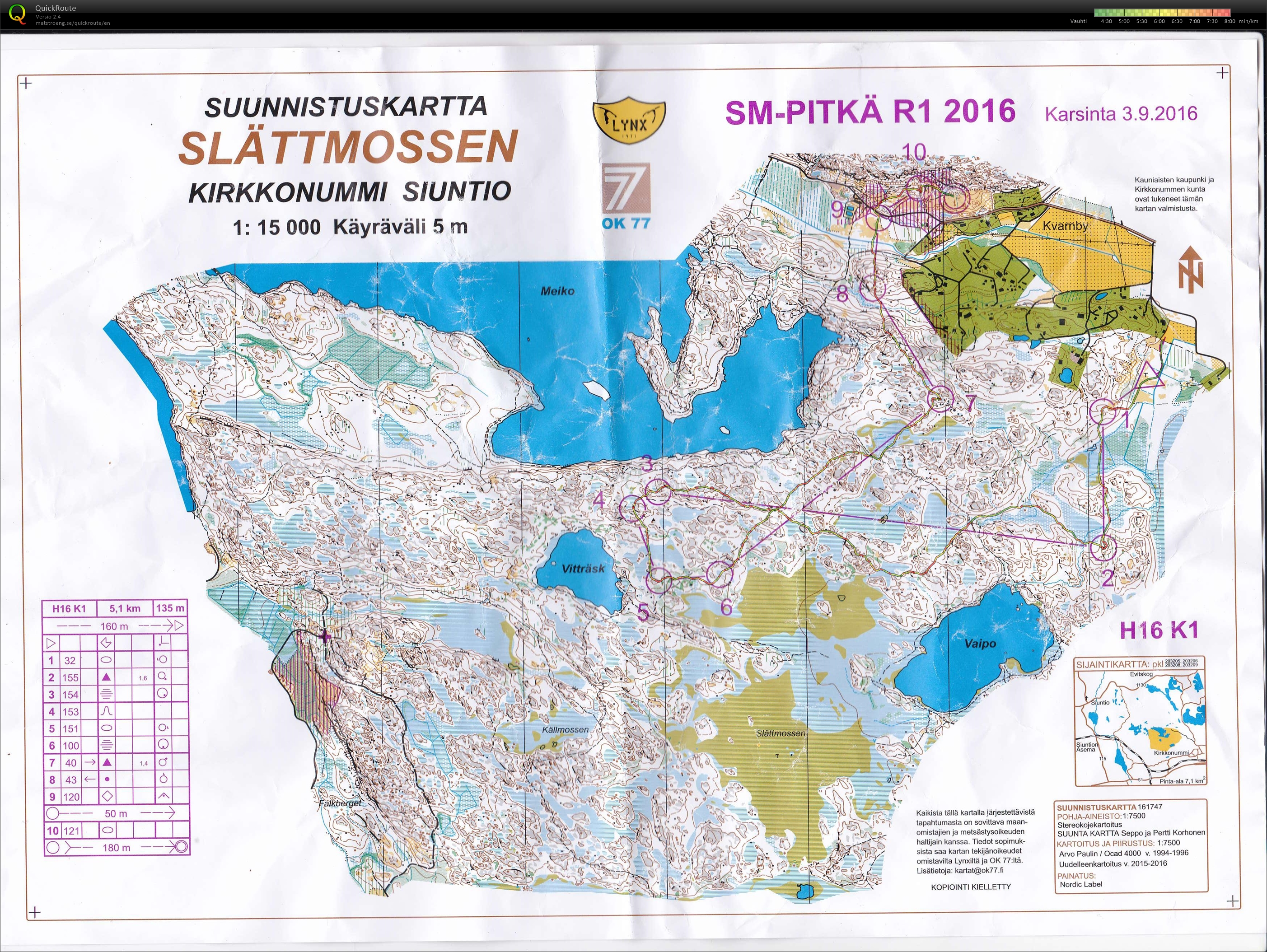 Sm-pitkä karsinta (03/09/2016)
